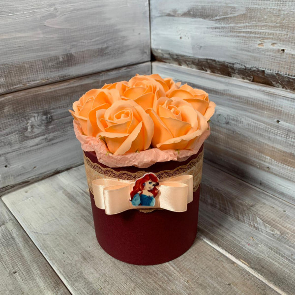 Коробочка с мыльной розой  - цветы с доставкой Ялта